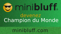 Aziz joue au Minibluff